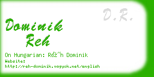 dominik reh business card